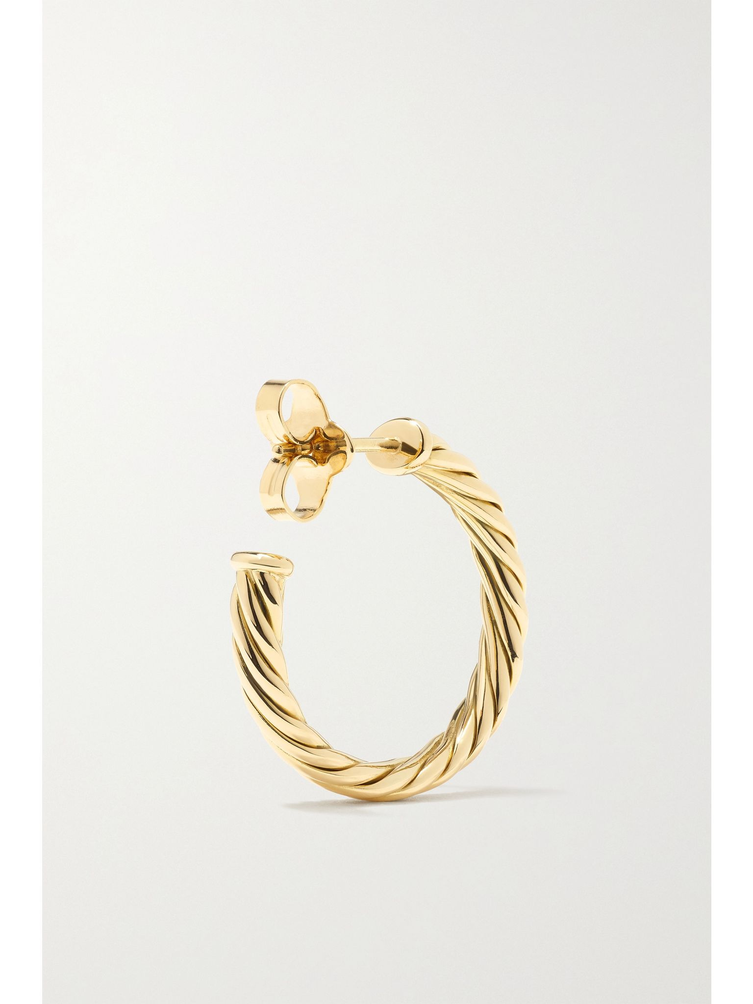 Cable Spira 18-karat gold hoop earrings Gold - 4