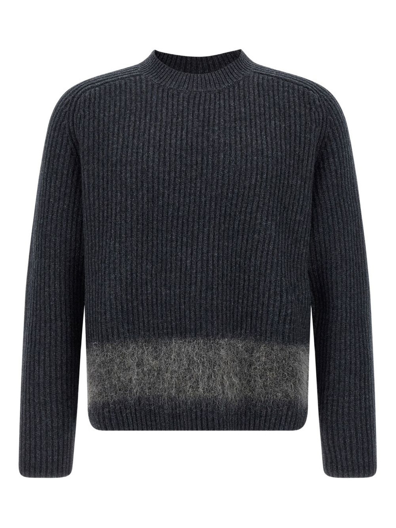 ribbed wool-insert sweater 1