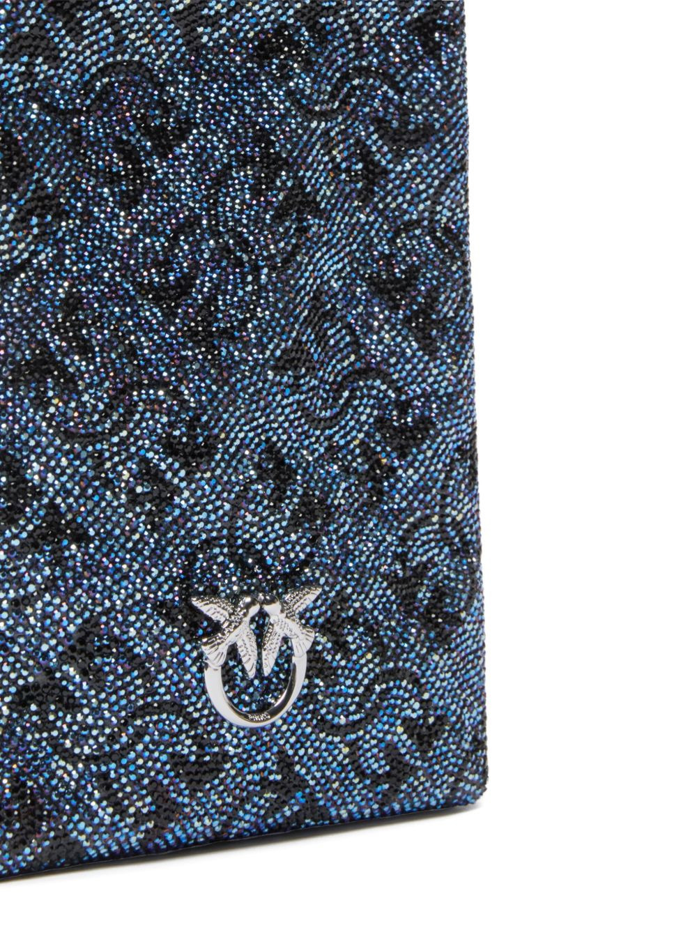 crystal-embellished chain phone bag - 3