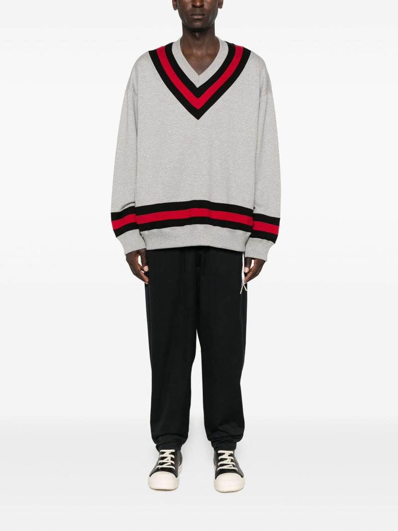 mastermind JAPAN v-neck varsity sweater outlook