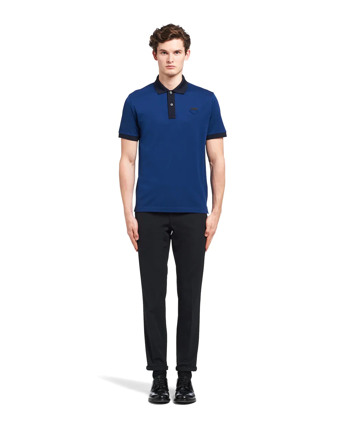 Two-tone piqué polo shirt - 2