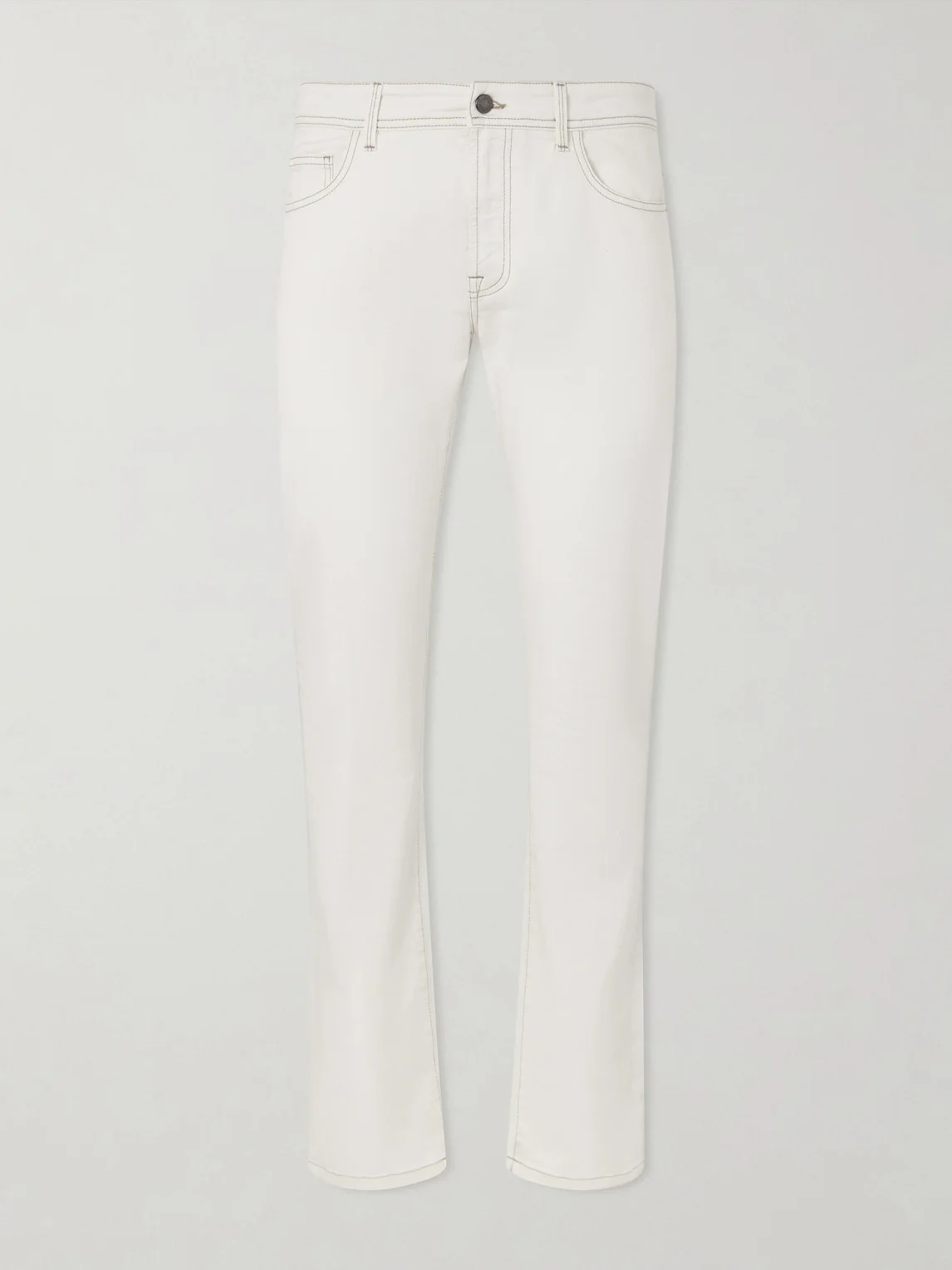 Slim-Fit Straight-Leg Jeans - 1