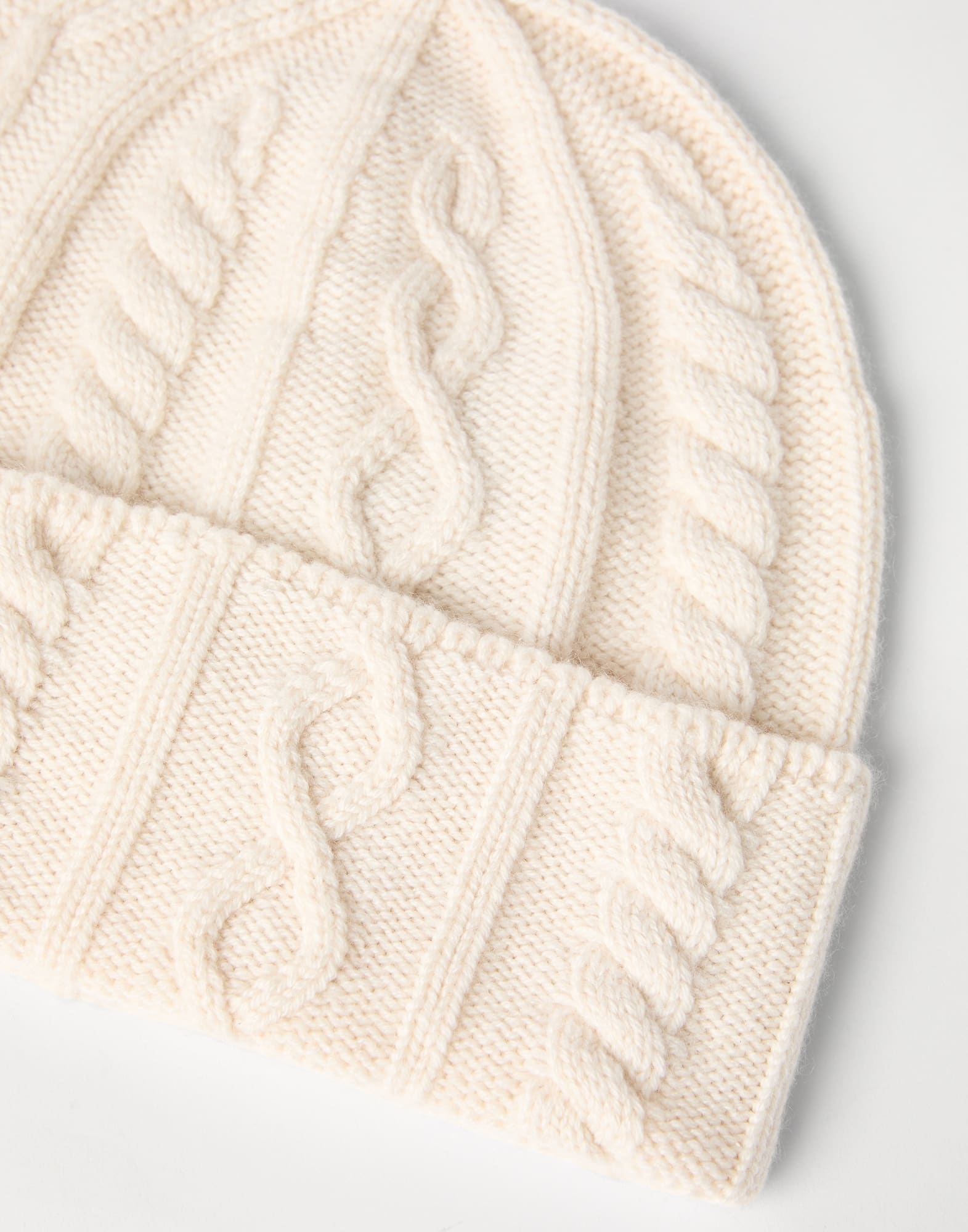 Cashmere Nordic cable knit beanie - 2