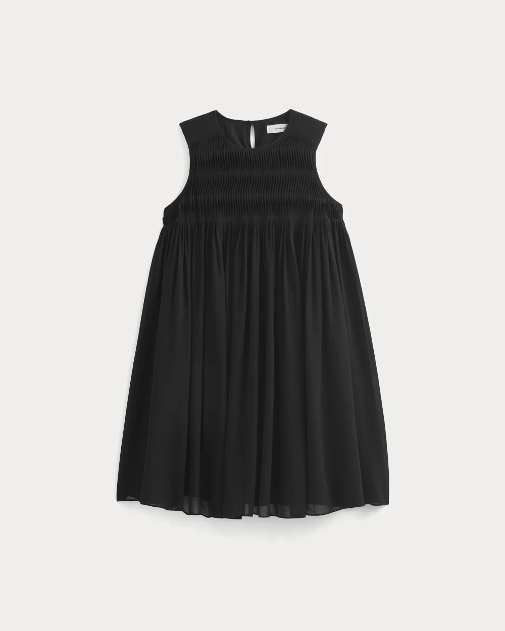 TWISTED PLEATED MINI DRESS IN SILK GEORGETTE - 1