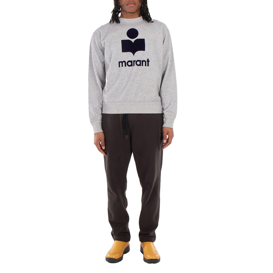 Isabel Marant Men's Grey / Midnight Mikoy Fleece Sweatshirt - 3
