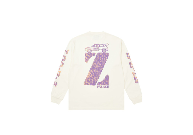 PALACE PALACE JIMMY'Z WASHED LONGSLEEVE WHITE outlook