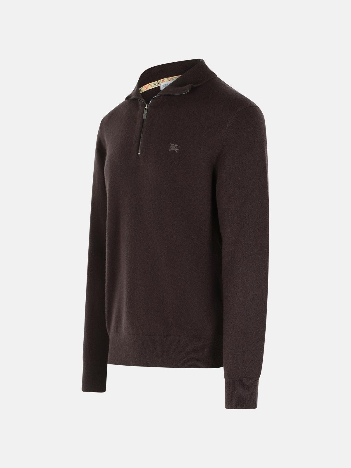 BROWN CASHMERE SWEATER - 2