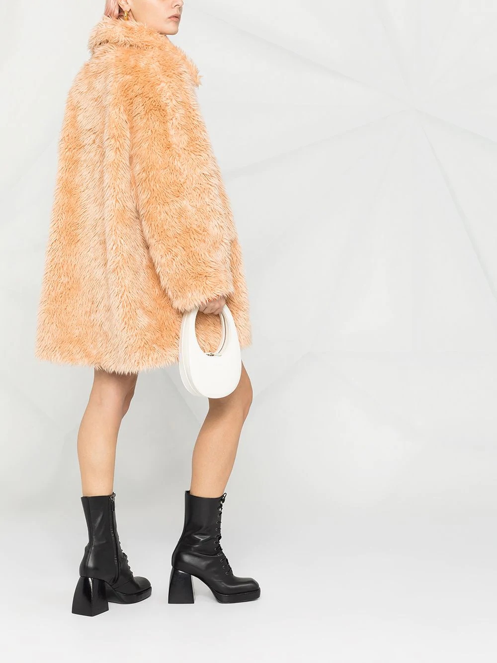 faux shearling coat - 4