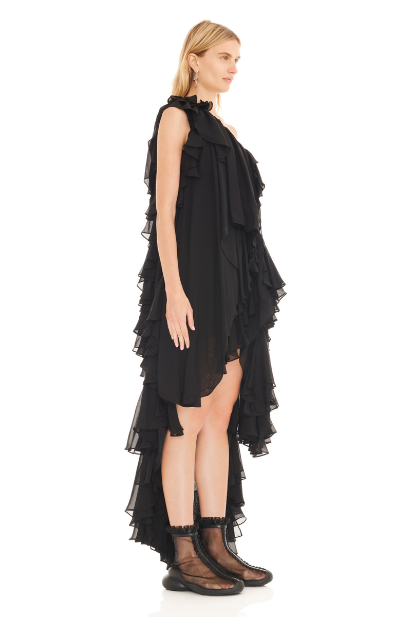 Collina Strada BLACK VIOLET DRESS outlook