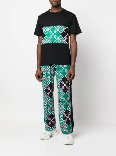 GCDS logo-print straight-leg track pants outlook