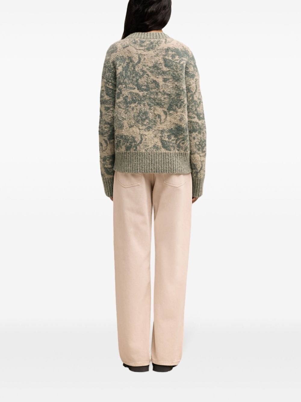 jacquard wool blend jumper - 5
