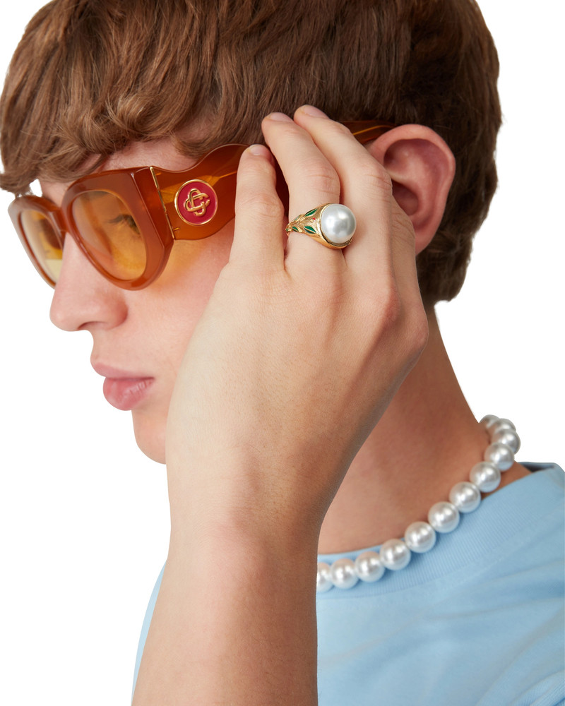 Pearl Signet Ring | Casablanca Paris 6