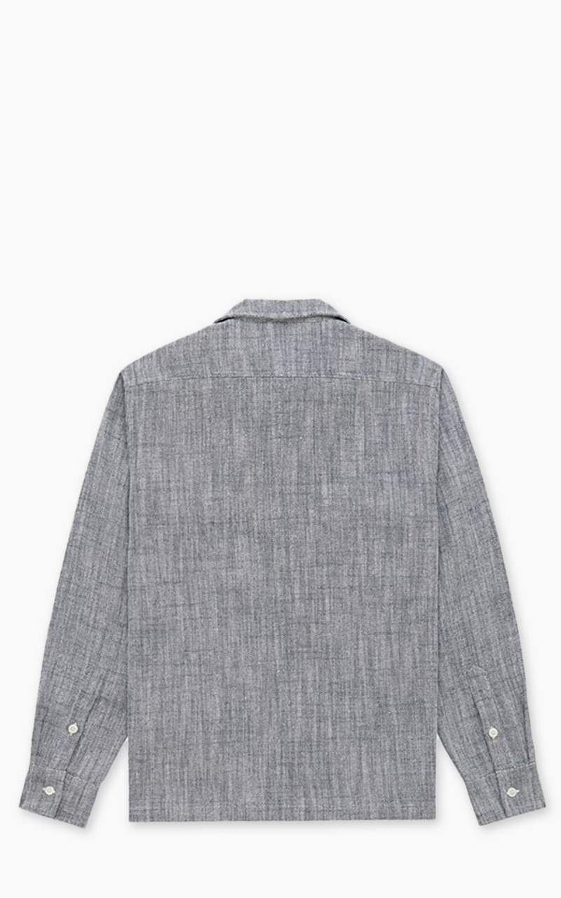 CAMP SHIRT HBT COTTON/LINEN BLACK - 3