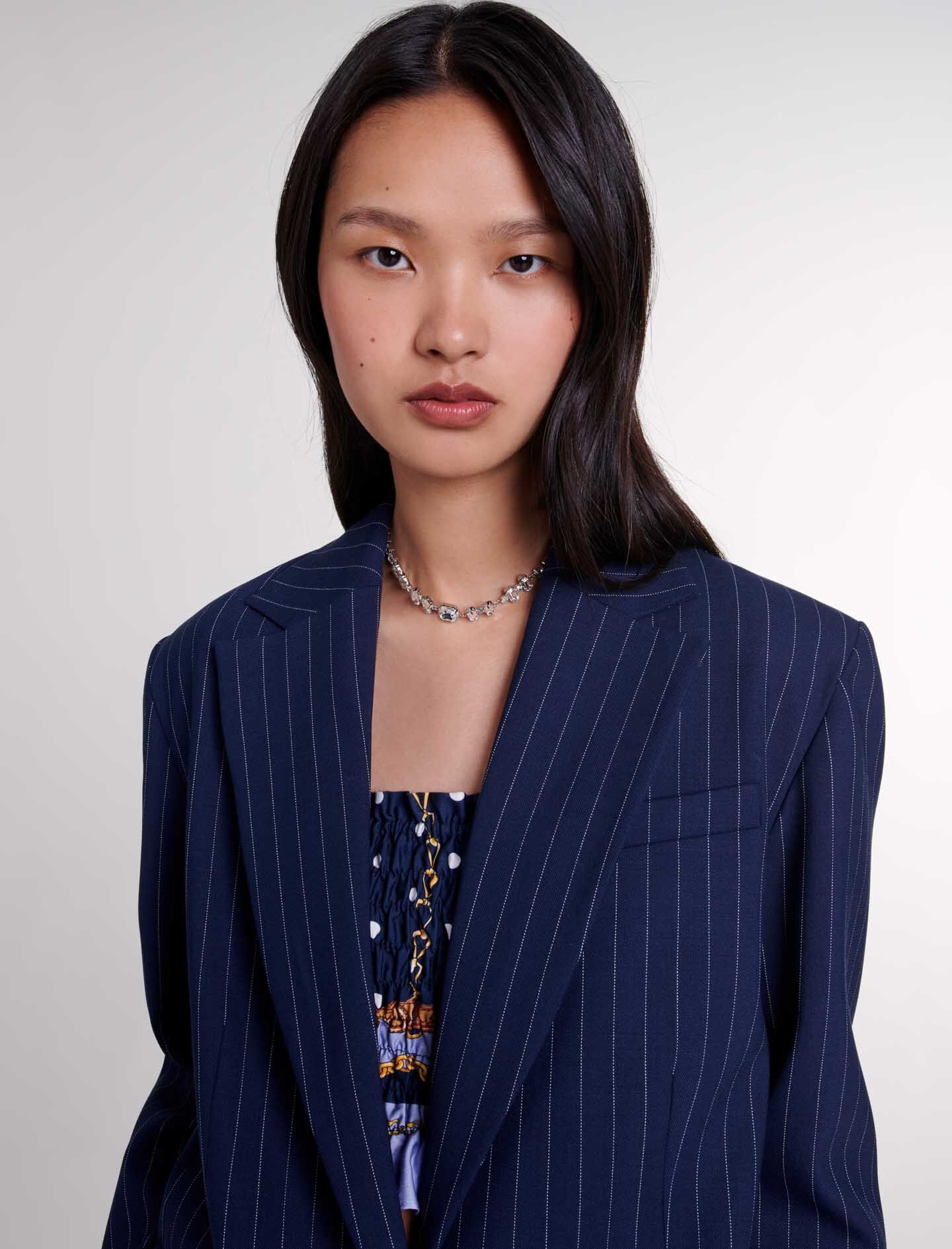 Striped suit jacket - 7