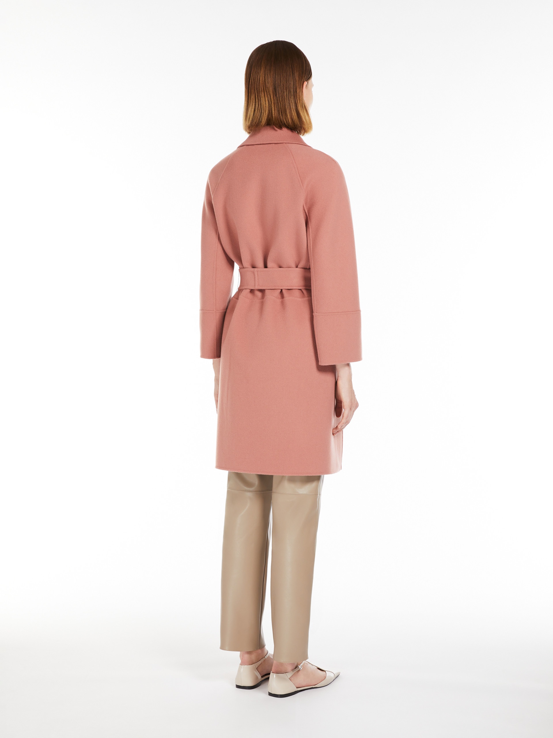 ARONA Short double-faced wool coat - 4