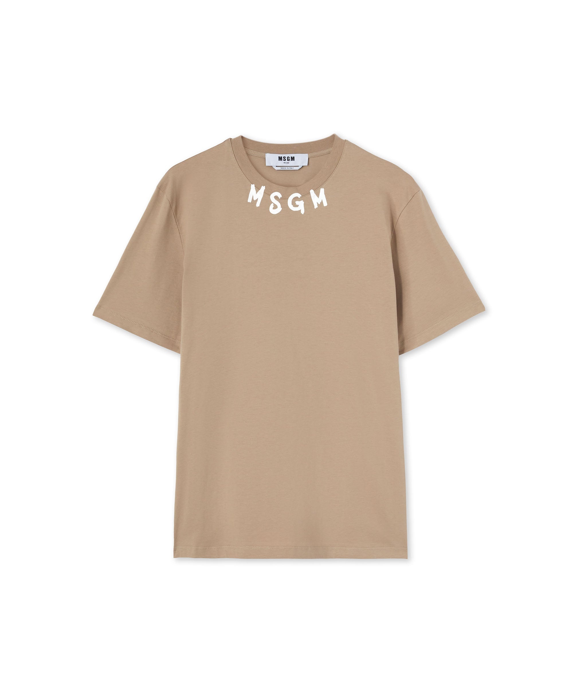 T-Shirt with brushstroke logo - 1