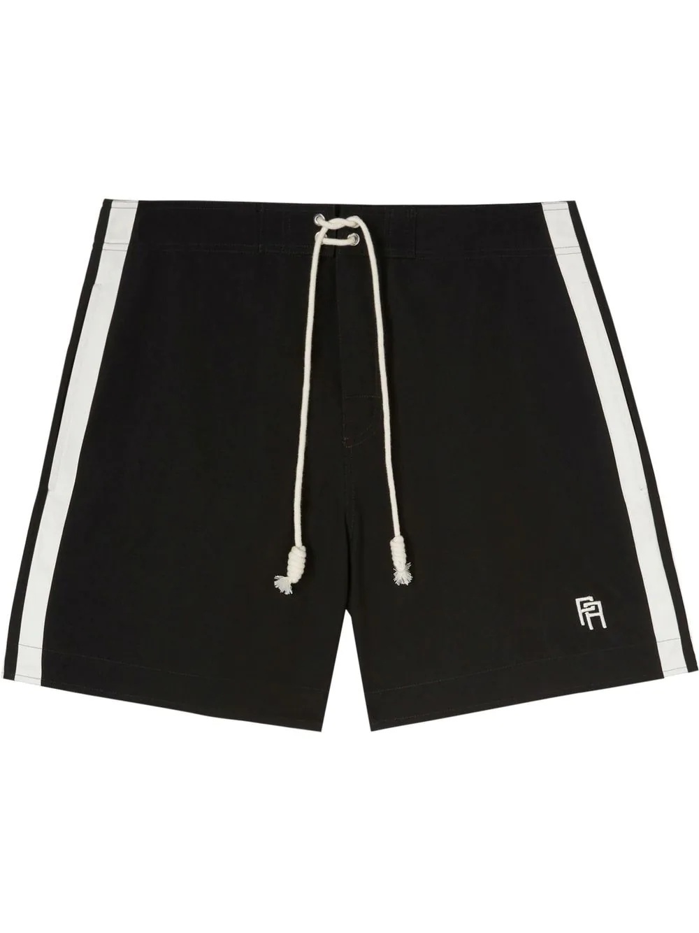 monogram-print swimming shorts - 1