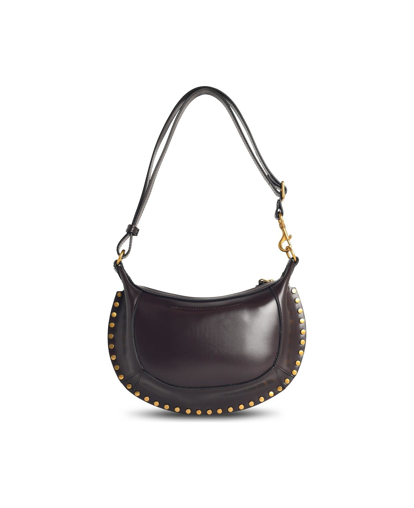'oskan Moon' Chocolate Brown Leather Bag - 3