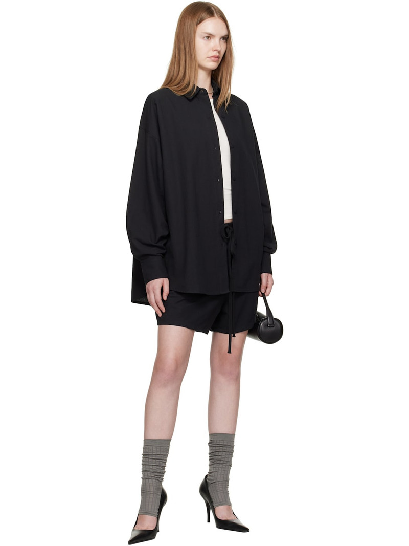 ESSENTIALS Black Relaxed Shirt outlook