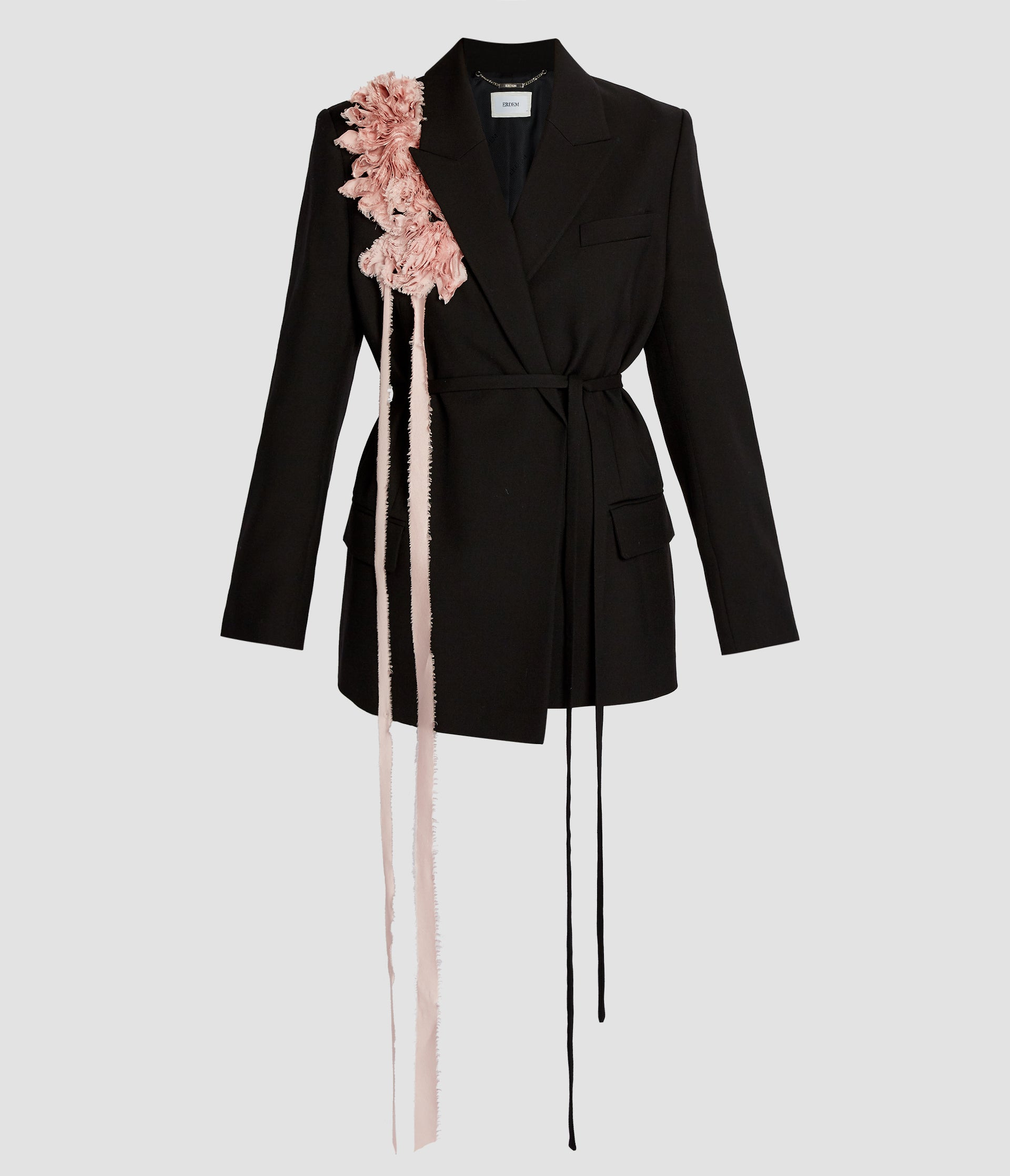 DOUBLE BREASTED BELTED BLAZER - 2