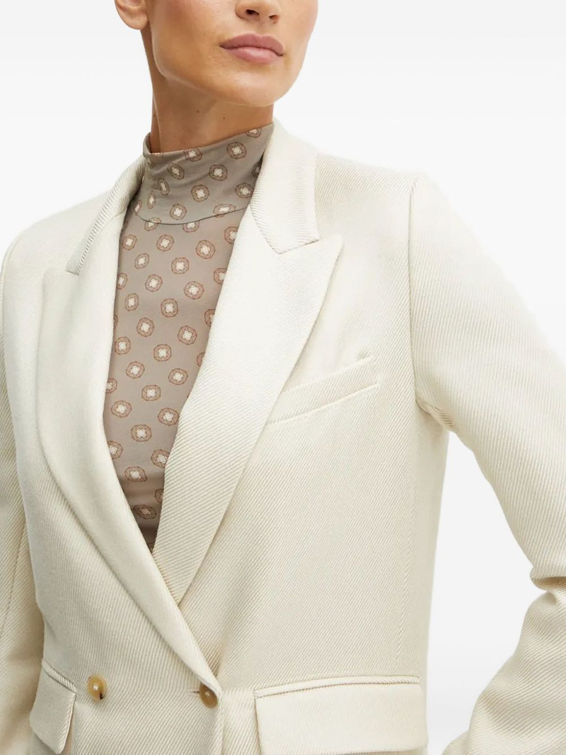 double-breasted twill blazer 4