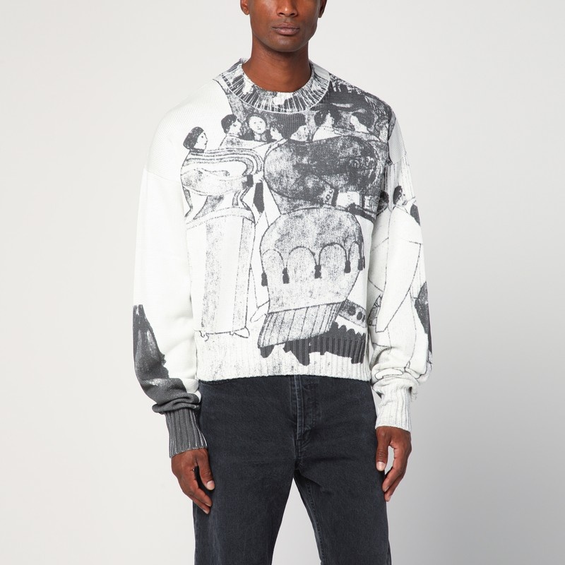 The Ballroom Dance sweater in black/ivory - 1