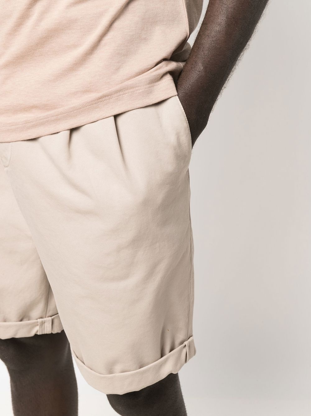 turn-up hem bermuda shorts - 5