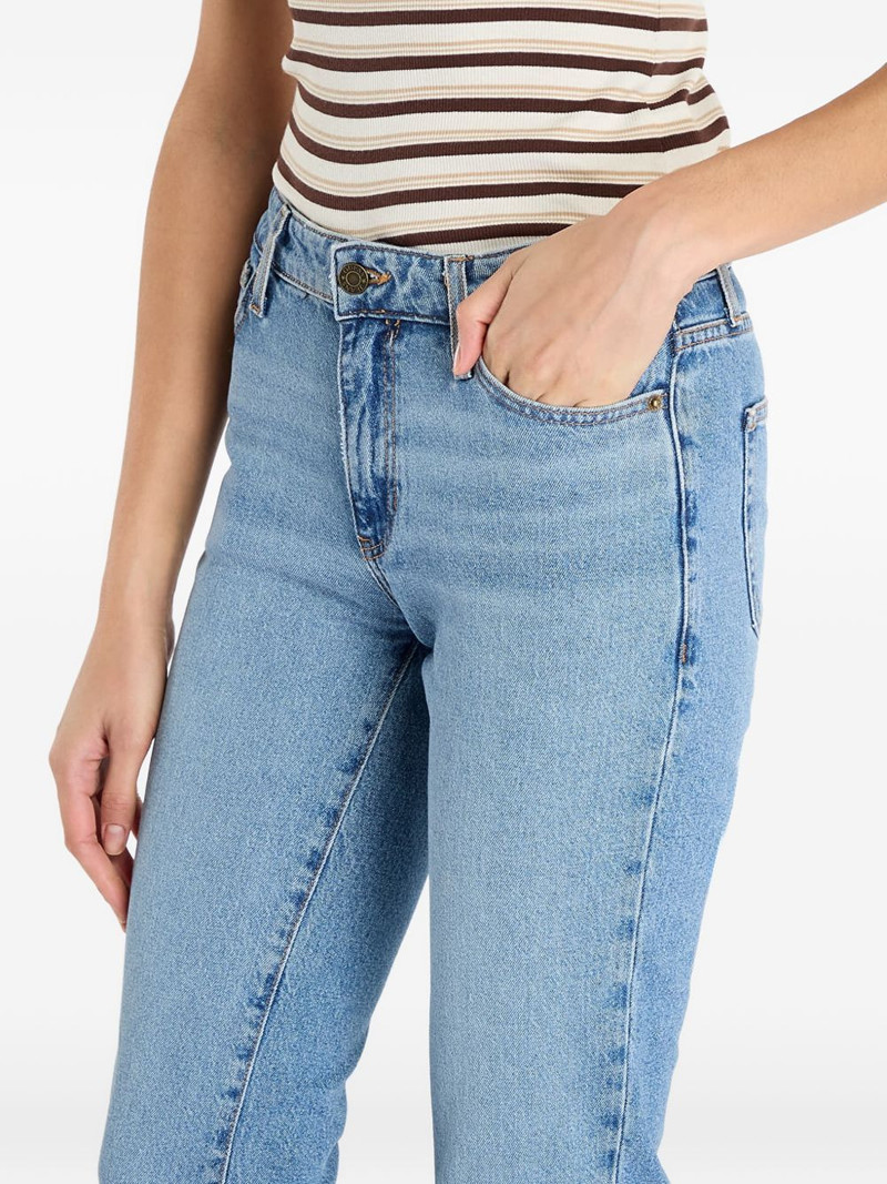 G08 whiskered logo-patch jeans 4