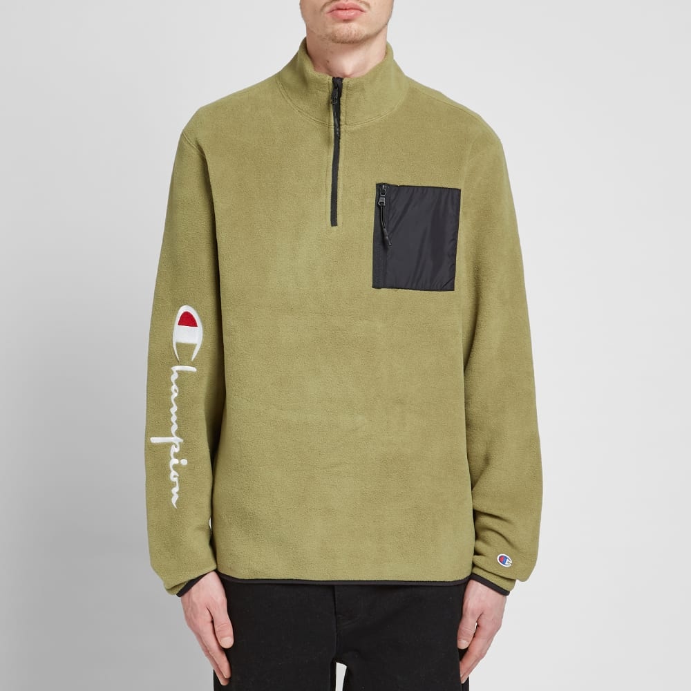 Champion Reverse Weave Script Arm Half Zip Fleece - 4