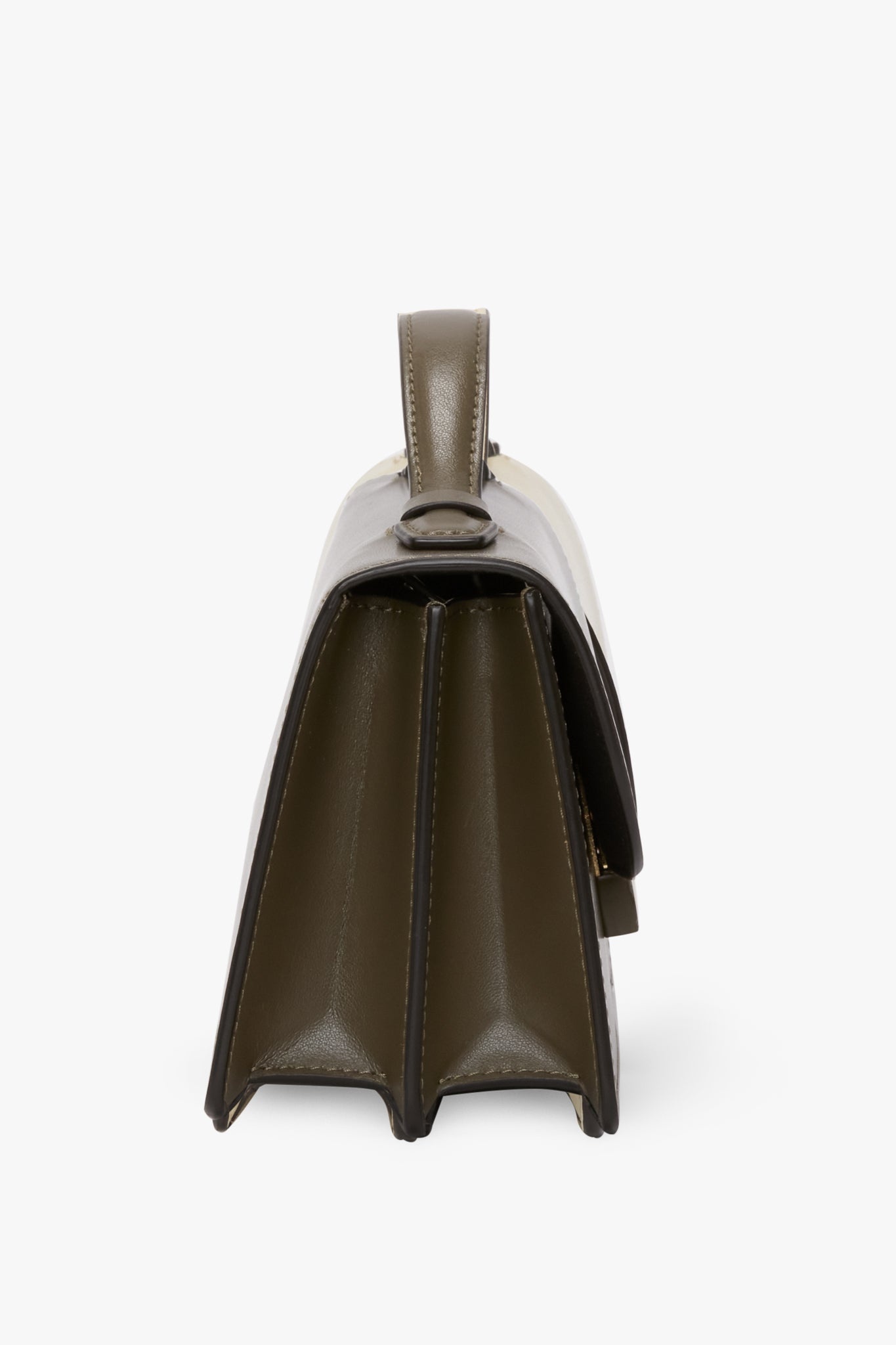 Tonal Mini Dorian Bag In Dark Khaki Smooth Leather - 4