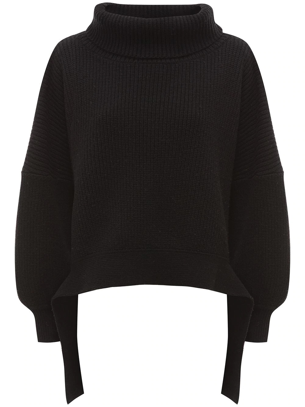 tab hem turtleneck jumper - 1