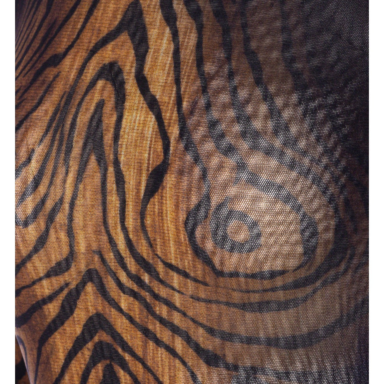 Jean Paul Gaultier Women The Wood Print Longsleeves Body Top - 4
