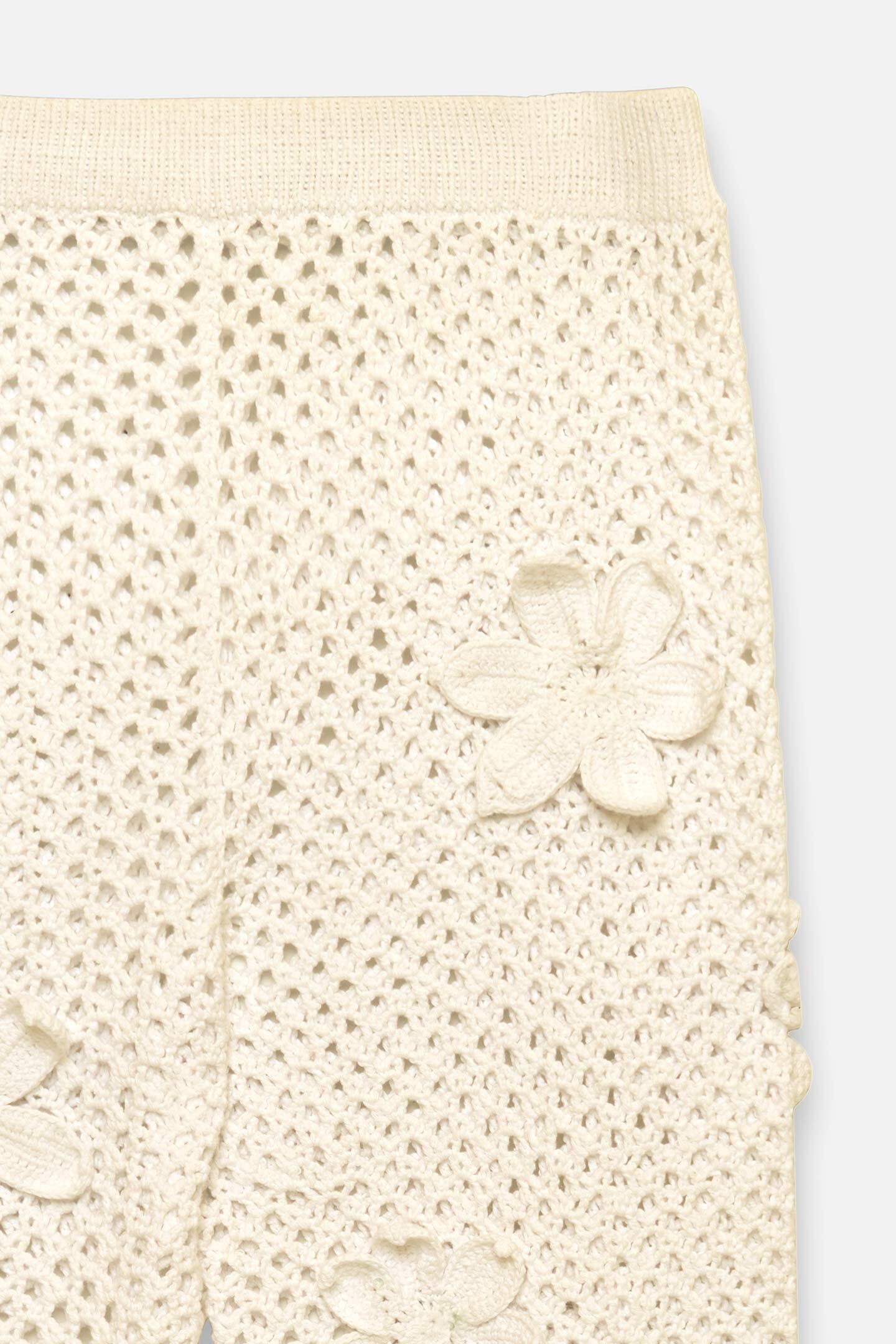 FLORAL LACE CROCHET SHORT - 4