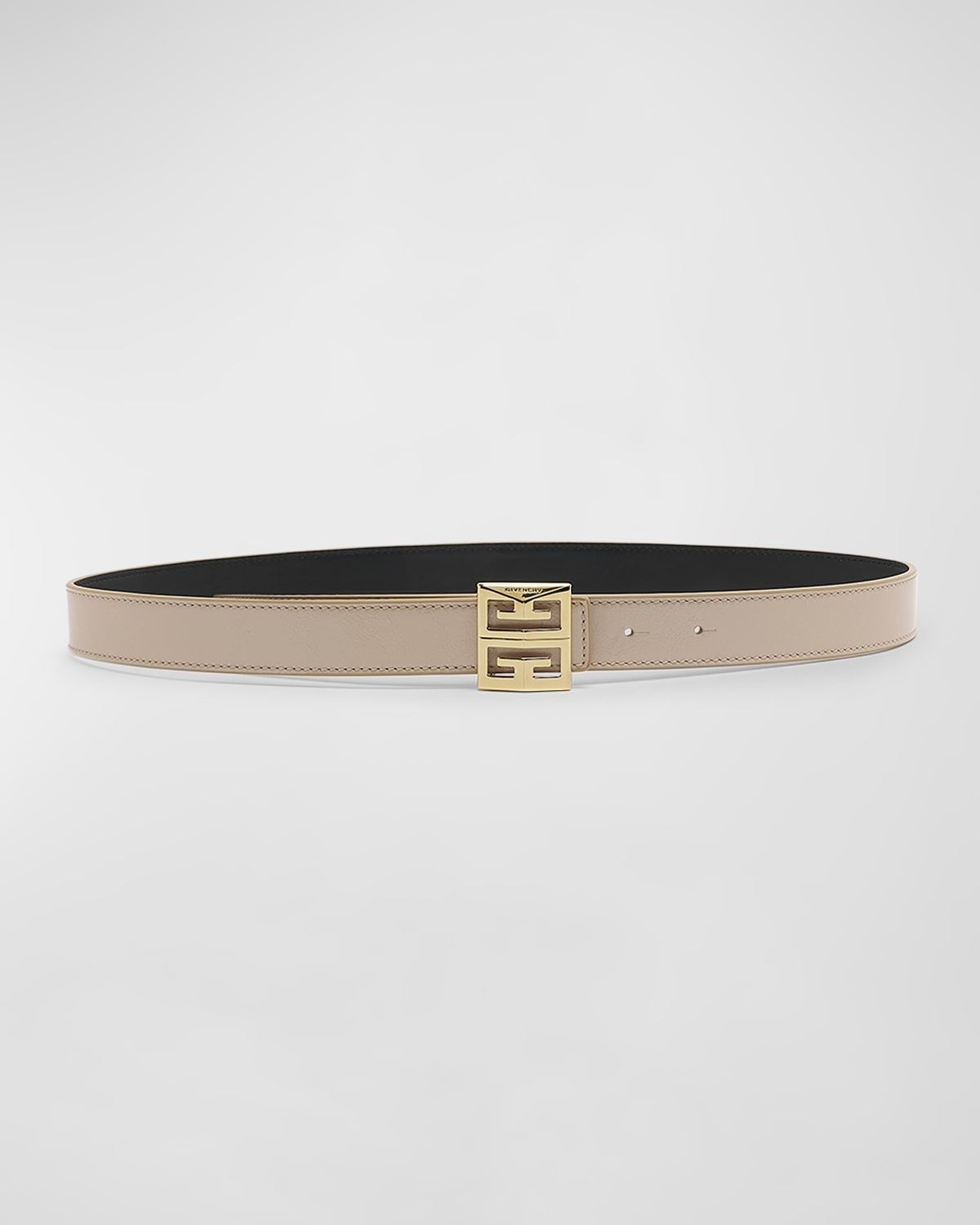 4G Leather & Gold Reversible Belt - 3