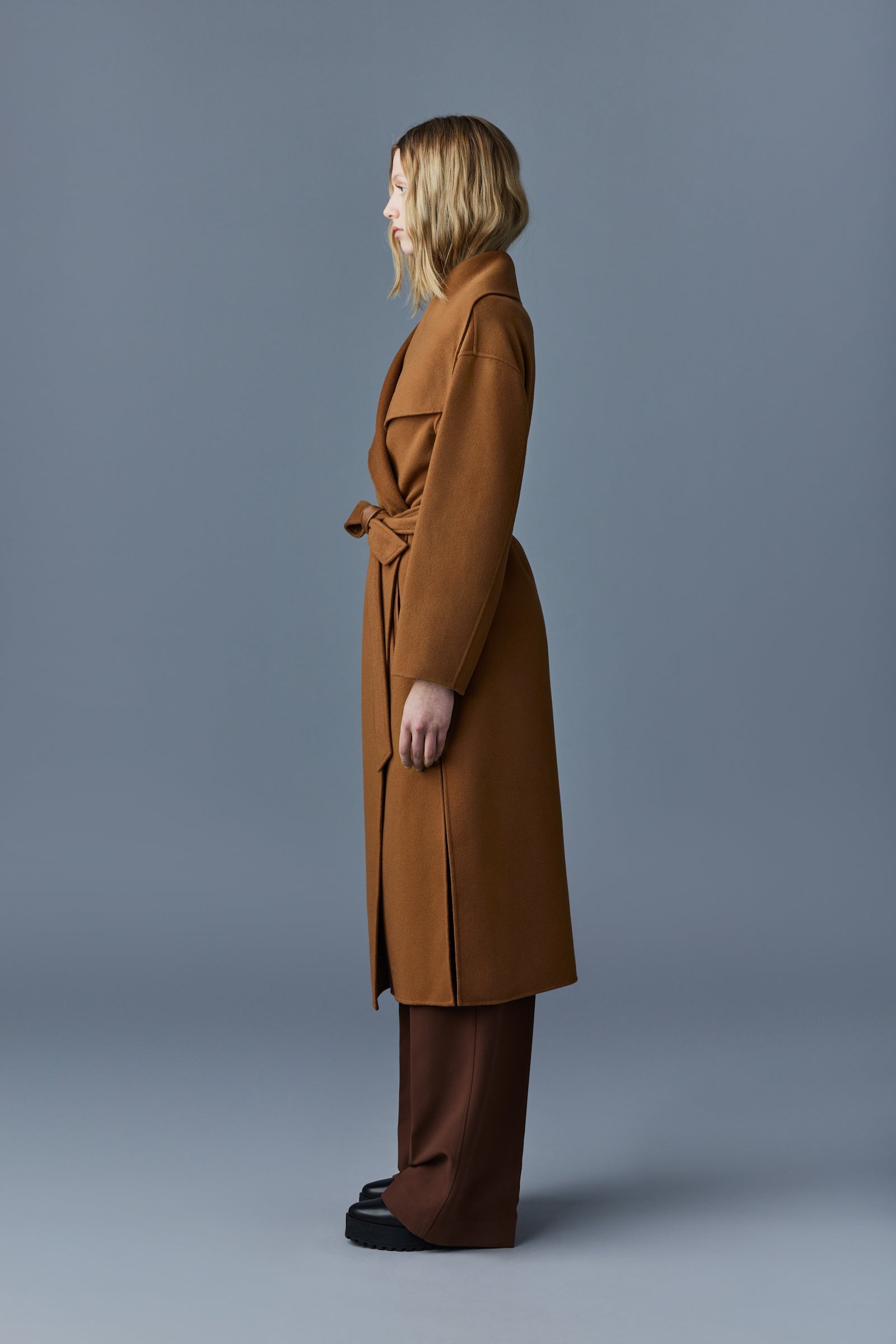 KATE double-face wool robe coat - 3
