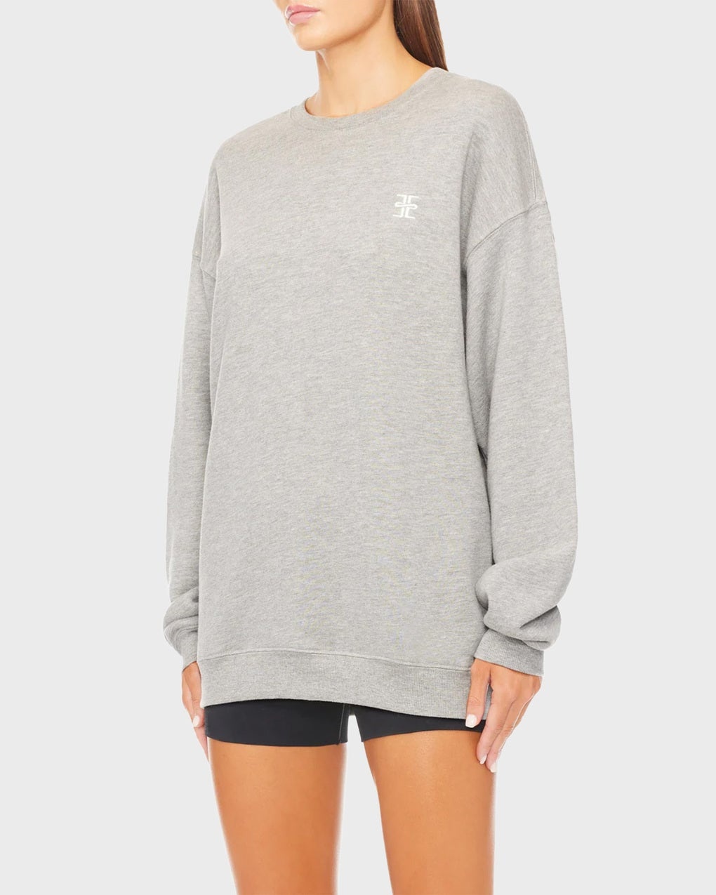 Sweatshirt Oversized Crewneck  Heather - 4