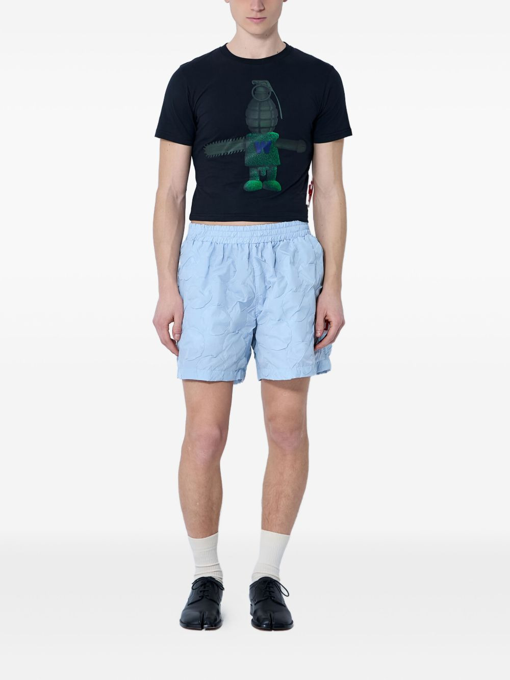 quilted shorts - 2