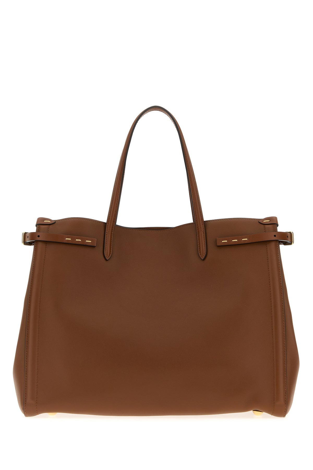 Brown leather medium Antibes shopping bag - 3