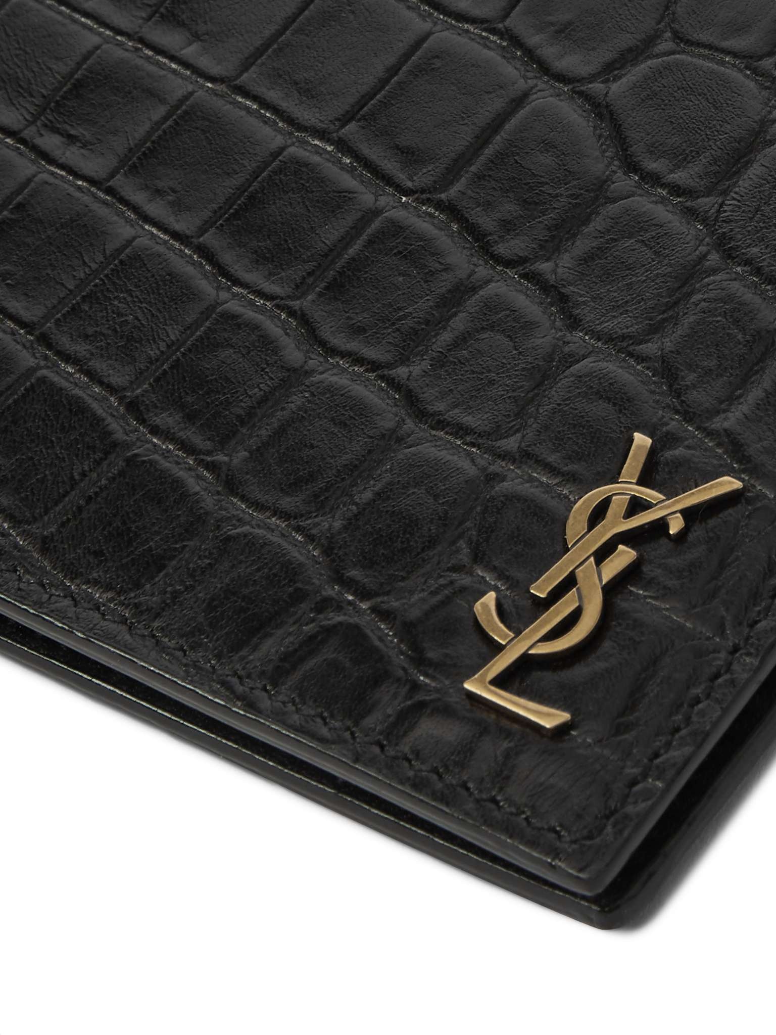 Logo-Appliquéd Leather Wallet with Money Clip - 4