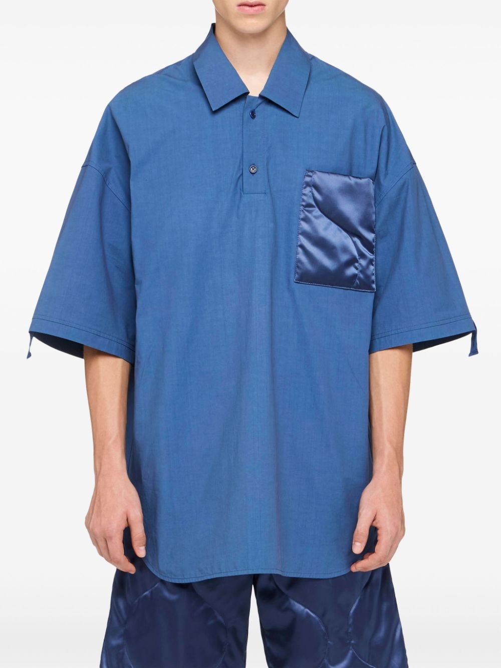 quilted-pocket polo shirt - 3