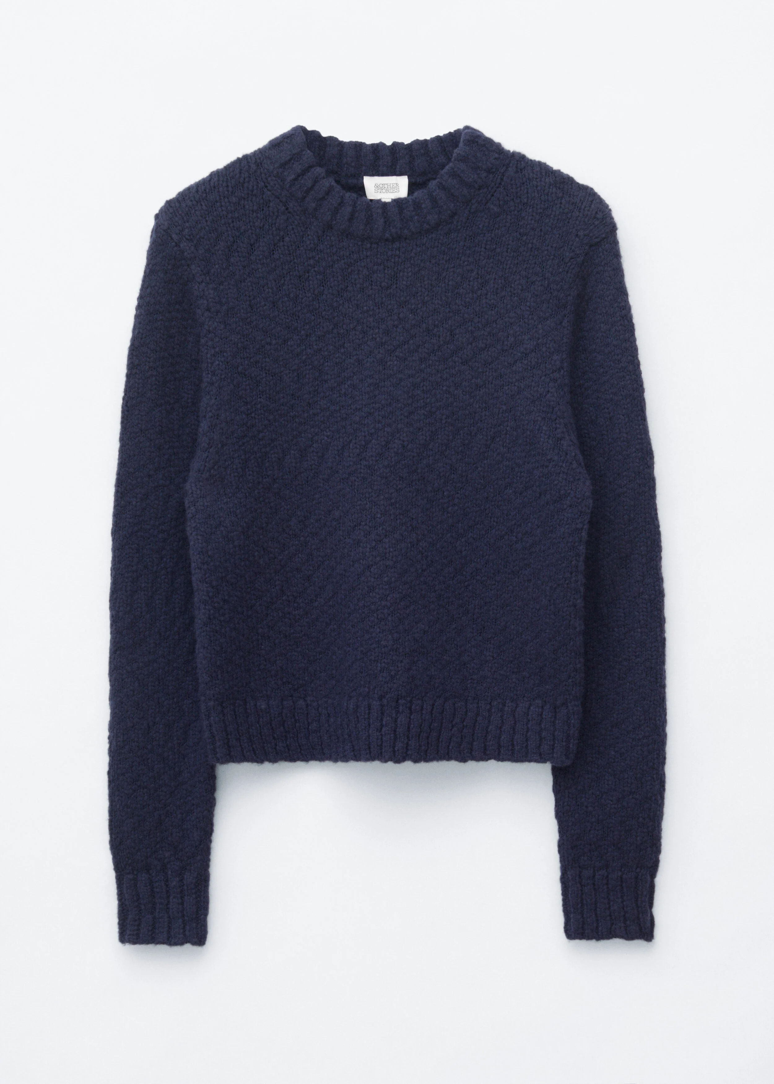 Wool-Cotton Bouclé Jumper - 1