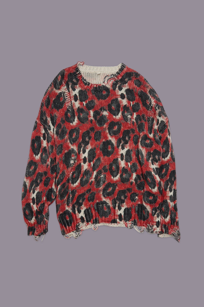 PRINTED OVERSIZED SWEATER - 1