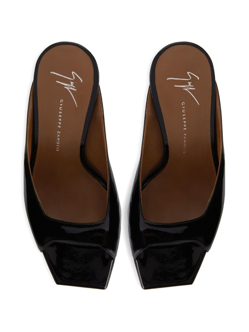 105mm leather heeled sandals 3