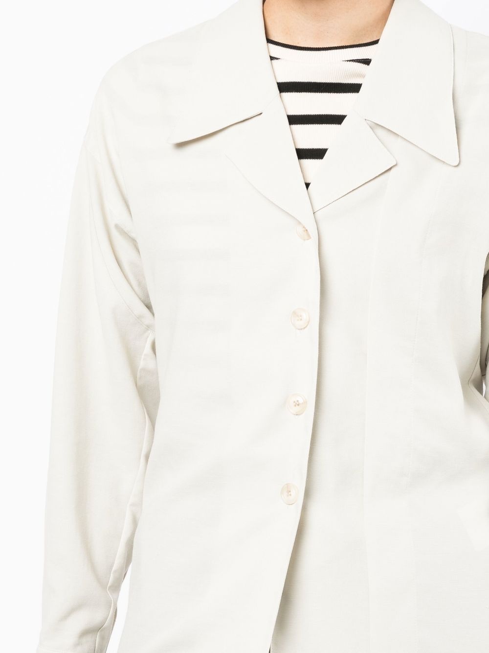 notched-collar shirt - 5