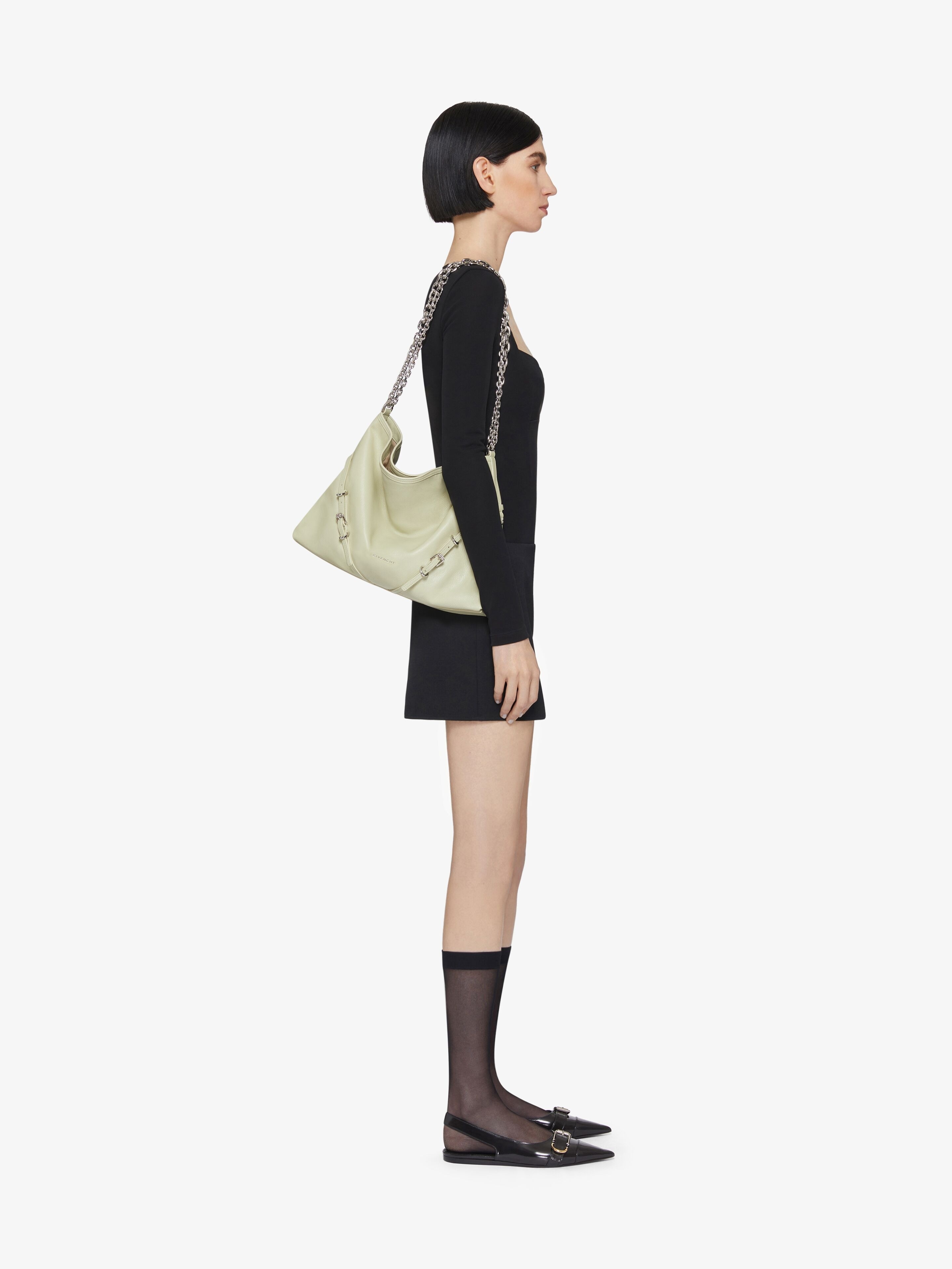 MEDIUM VOYOU CHAIN BAG IN LEATHER - 2
