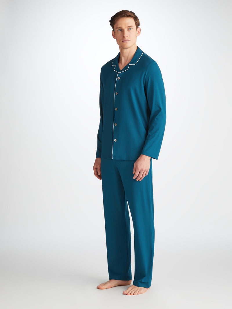 Men's Pajamas Basel Micro Modal Stretch Poseidon Blue - 2