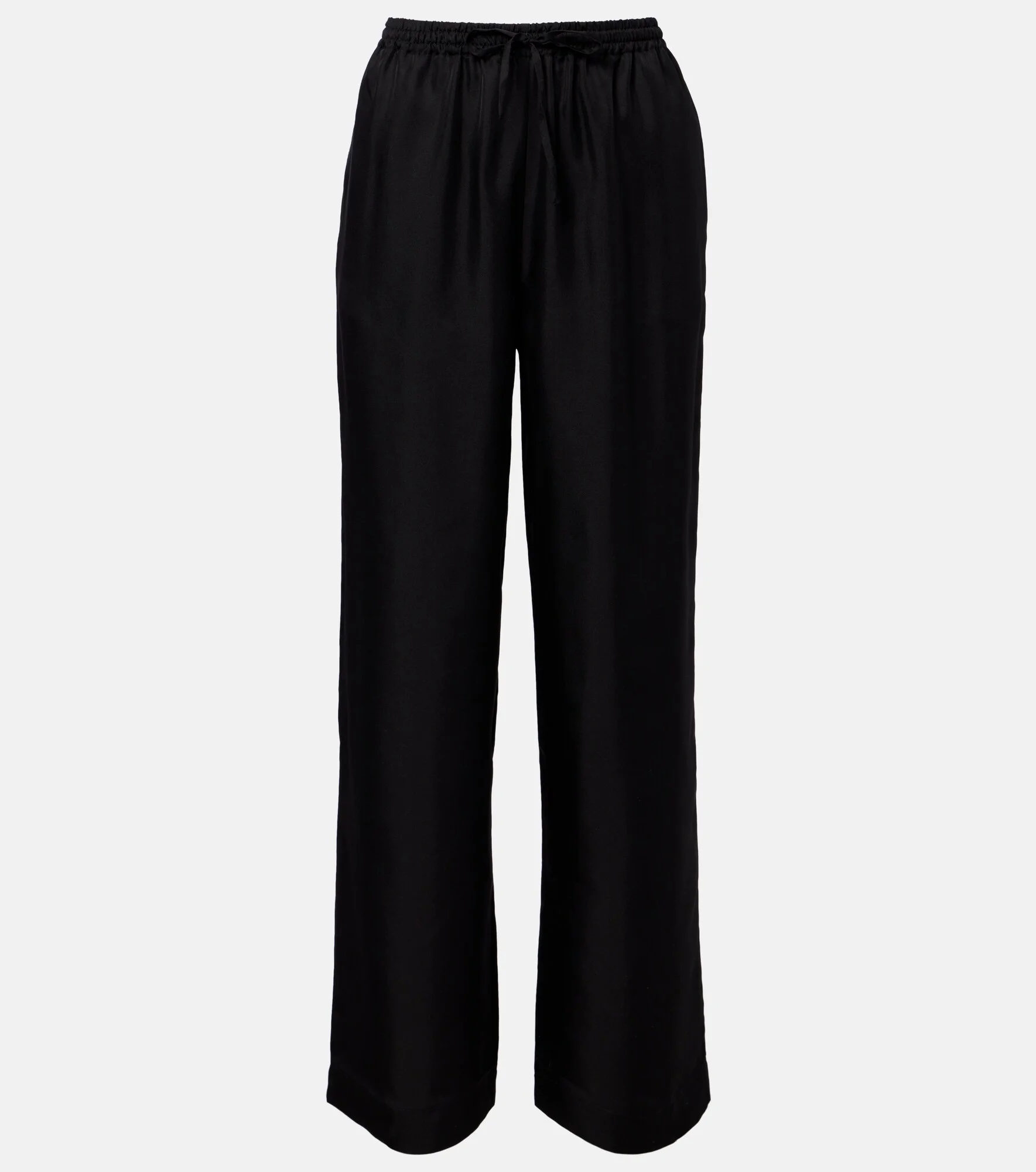 Aurelia silk wide-leg pants - 1