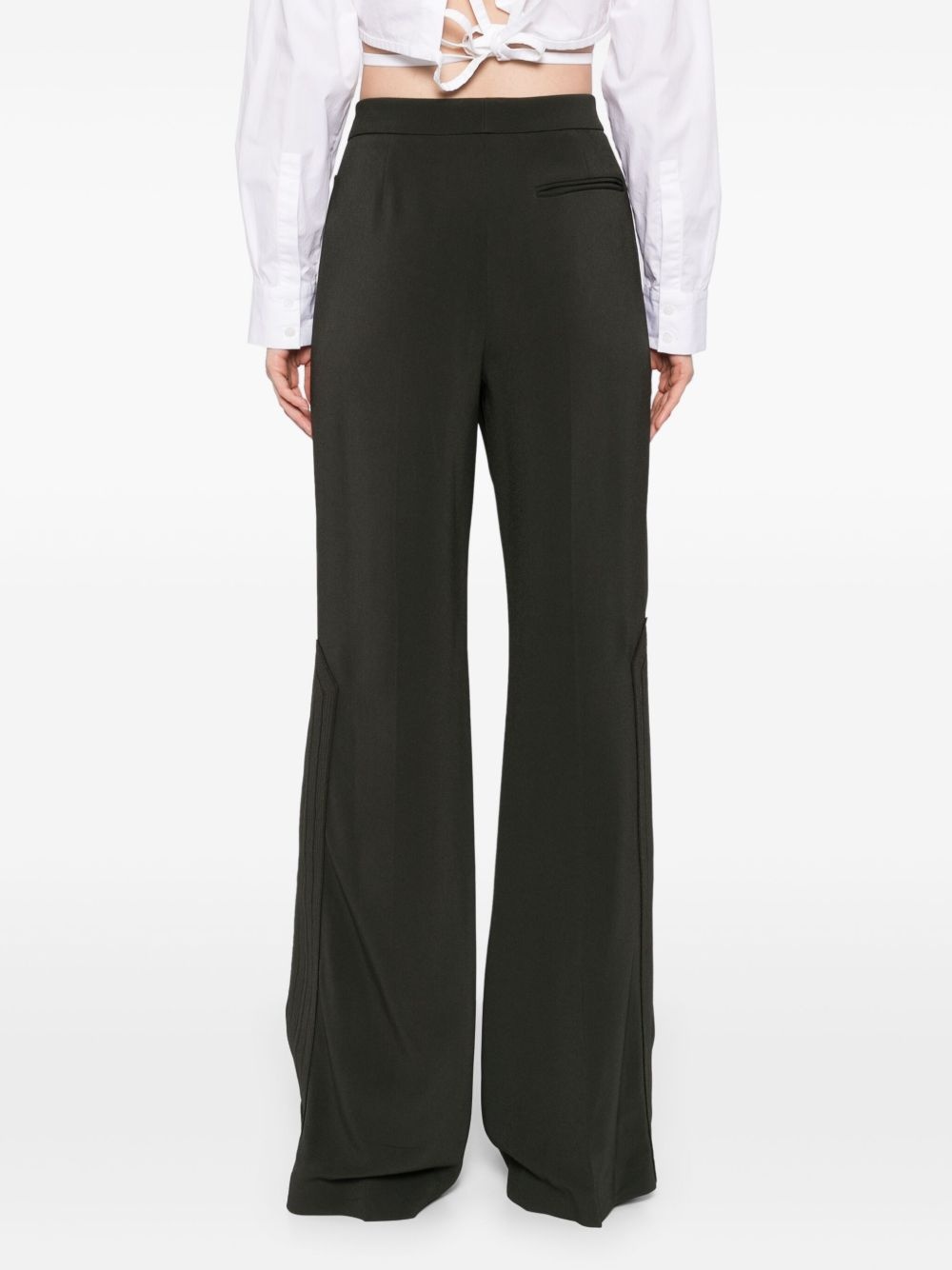 embroidered cady pants - 4