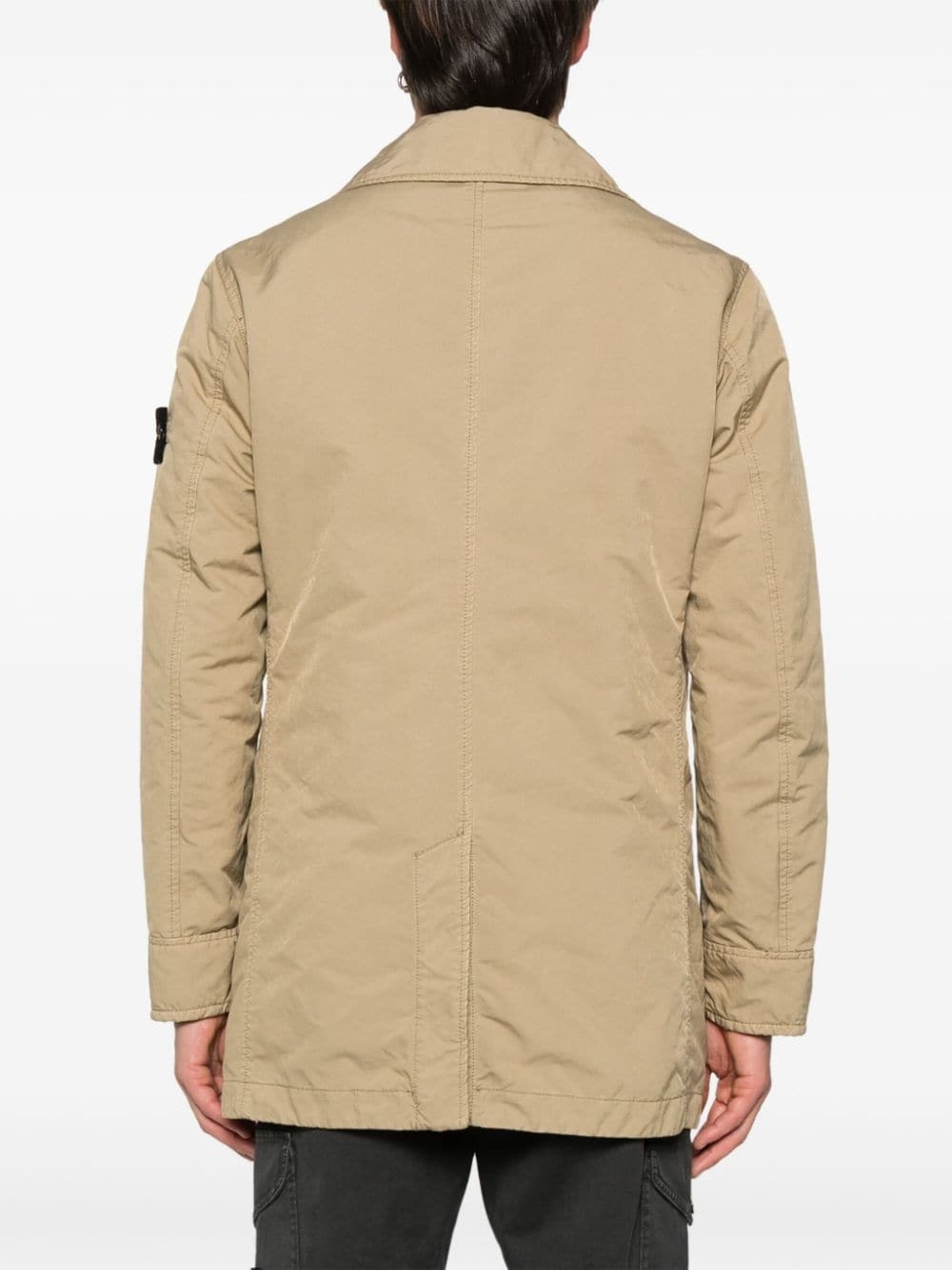 Compass-badge padded jacket - 4
