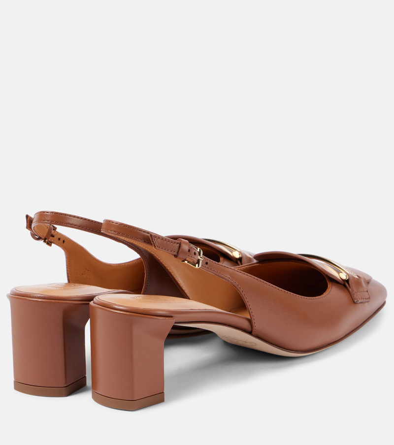 Tod's 50 leather slingback pumps outlook